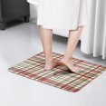 thumbnail image 4 of Multi Color Plaid Checkered Flannel Non Slip Door Rugs,Washable Door Mats Indoor,Decorative Door Mats,Dirt-Resistant and Absorbent Doormat for Entrance,Bedroom,Kitchen,Bathroom,31.5"x17", 4 of 4