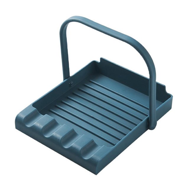 Utensilios De Cocina, Estante Para Espátula De Cocina, Almohadilla De Goteo Con Soporte Para Tapa De Olla, Organizador De Almacenamiento Para Herramienta De Cocina Moyic HA044665-02