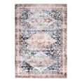 thumbnail image 2 of World Rug Gallery  Distressed Transitional Machine Washable Area Rug Multi 5'x7' 5' x 8' Indoor Living Room,Kitchen,Bedroom Rust,Ivory Rectangle, 2 of 9