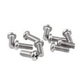 thumbnail image 3 of 10 Pcs Computer TV LCD Monitor Stand Bracket Mounting Screw M4X10Mm & 80 Pcs 10Mm Dia Silver Tone Metal Split Loop Key Rings Holders Replacement, 3 of 8