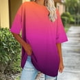 thumbnail image 4 of Shirts for Women,Summer Clothes,Women's Plus Size Round Neck Short Sleeved Solid Summer Base Shirt Sports T-Shirt Tops,Plus Size Clothes for Women, 4 of 7