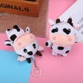 thumbnail image 4 of Cute Cattle Design Plush Doll Stuffed Toy Keychain Key Holder Bag Pendant Decor, 4 of 10