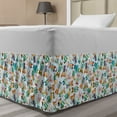 thumbnail image 1 of Nursery Bed Skirt, Whimsical Humanized Animals with Glasses as Doctors Wearing Scrubs, Elastic Bedskirt Dust Ruffle Wrap Around for Bedding Decor, 4 Sizes, Baby Blue and Multicolor, by Ambesonne, 1 of 2