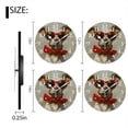 thumbnail image 2 of Personalized Wall Clock Non-Ticking Silent Clocks Battery Operated Round Clocks Decorative for Bathroom,Office-Dog With Red Sunglasses And Bow Tie(14inch), 2 of 4