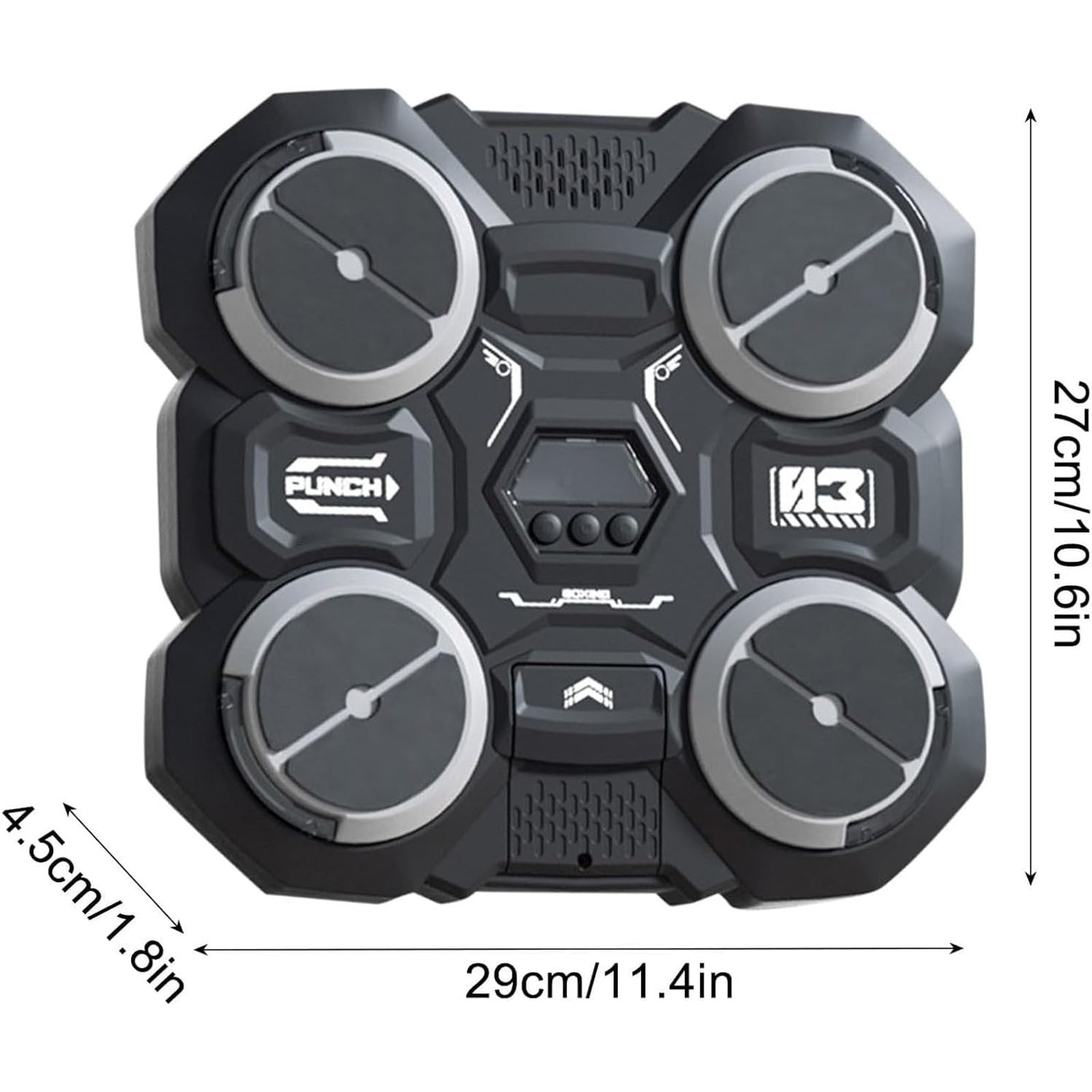 Music Boxing Machine with LED Counter, Boxing Trainer with Gloves for Home Gym, 3 Modes Bluetooth Fitness Equipment for Cardio Workout