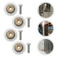 thumbnail image 3 of 4 ruedas corredizas para puertas de ducha para puertas de vidrio de baño, polea de rodamiento de nailon con ranura redonda, piezas de repuesto para mamparas de bañera, 3 of 3