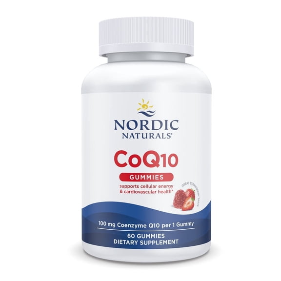 Nordic Naturals CoQ10 Gummies, 100 Mg, Great Taste, Non-GMO, Vegan, 60 Ct