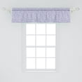 thumbnail image 2 of Ambesonne Floral Window Valance, Japanese Bluebell Motif, 54" X 12", Dark Blue Muave White, 2 of 3