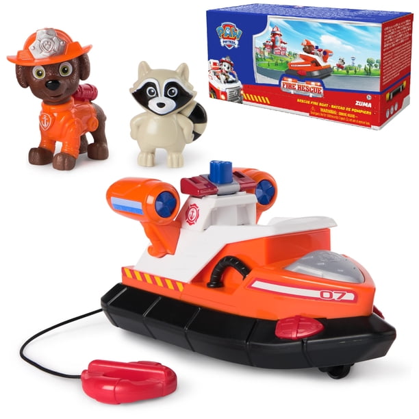 Barco de rescate de Zuma de Paw Patrol con figuras