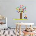 thumbnail image 2 of DAYCARE - Easy To Apply Educational Alphabet Tree Decoration Multicolored Alphabet Cubes Bear & Animals Design Vinyl Child Care Wall Decal - Kids Playroom Removable Wall Sticker 30" x 30", 2 of 3