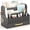 Black, variant on Bamboo Mail Organizer Countertop with Drawers, Wood Desk File Organizer Desktop Paper Organization Storage Bill & Letter Sorter Holder for School Home Office Supplies, No Assembly Required (Nature)
