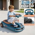 thumbnail image 7 of TOYBSNR 12V Electric Wiggle Car with Pedal, Ride on Toys for Kids with Cleaning Fun, Kids Car with Detachable Mop, Car for Kids Ages 3+, Indoor Outdoor, Green&Orange, 7 of 7