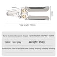 thumbnail image 4 of Green Stainless Steel Multi-Functional Electrical Pliers - 089B Model with Wire Stripping, Cable Winding & Crimping Capabilities, Compact Design for Professional Electricians & DIY Enthusiasts, OPP, 4 of 6