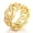 Yellow, variant on Baguette Cuban CZ Eternity Band Hip Hop Ring