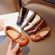 thumbnail image 5 of Zapatos de cuero de suela blanda para niña de otoño, zapatos de princesa de moda, zapatos de una sola capa de estilo universitario para niños, de moda, 5 of 6