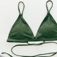 thumbnail image 2 of Aayomet Maillot de Bain pour Femmes 2 Pcs Bikini Vert Foncé Mode Ensemble Bikini Fendu (Vert, L), 2 of 5