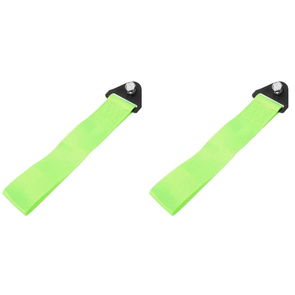 HOMEMAXS 2pcs Car Tow Strap Decorative Front Bumper Towing Strap Tow Hook Car Exterior Decoration