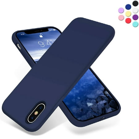 iPhone X/Xs Silicone Case- {Shock-Absorbent; Bumper Soft TPU Cover Case; Compatible with iPhone Xs