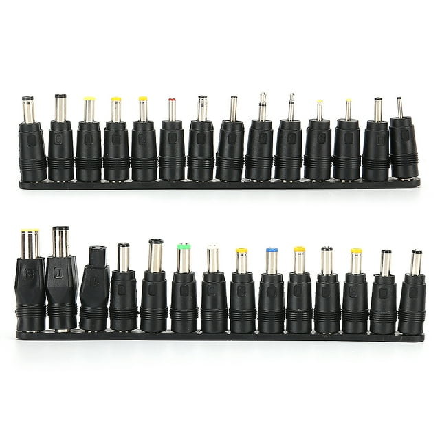 28 Uds puntas de adaptador de corriente CC 5,5x2,1mm cabezal de conversión de carga Universal hembra para ordenador portátil