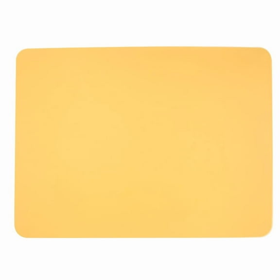 XmhyTop Dining Placemats, 6 Pack Light yellow Placemats, （40*30cm ) Silicone Table Mats, Waterproof, Heat Resistant, Easy to Clean, Ideal for Kitchen Dining Table Decor, Durable Table Place Mats