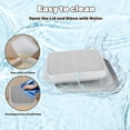 thumbnail image 3 of Midollarle Cat Ramp for Litter Box, Cat Pedal Step Stool with Filter Function, Double Layered Cats Litter Trapper Washable Easy Cleaning Kitty Litter Mat Suitable for Small & Elderly C, 3 of 9