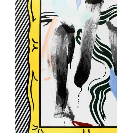 Roy Lichtenstein Lithograph - Roy Lichtenstein-Brushstrokes-30.75
