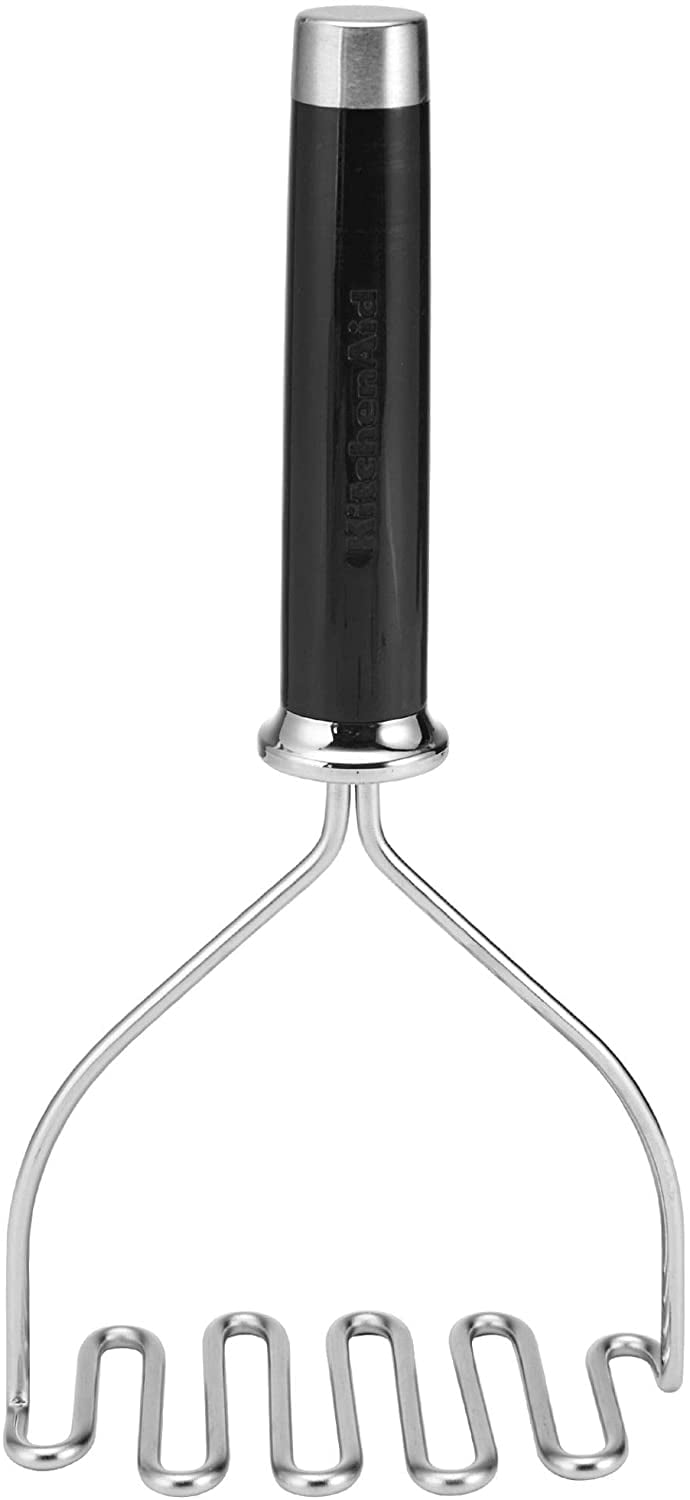  KitchenAid Gourmet Stainless Steel Wire Masher, 10.24-Inch,  Black: Home & Kitchen