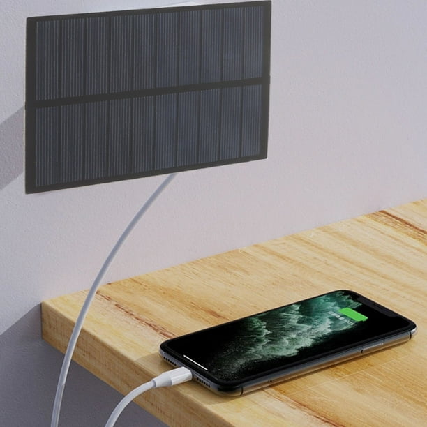 Mini Panel Solar, Cargador De Panel Solar De Silicio Policristalino Ecológico De Alta Conversión 1,5 W 5 V Para Teléfono