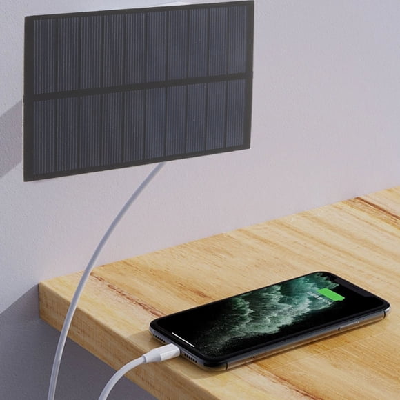 Mini Panel Solar, Cargador De Panel Solar De Silicio Policristalino Ecológico De Alta Conversión 1,5 W 5 V Para Teléfono