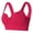 Red, variant on Women Comfortable Breathable Button Down Soft Cup Bra Seamless Everyday Wear Lightweight Support Underwire