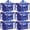 Blue-windows-6 Pack, variant on Blue 4 Pack Heavy Duty Moving Bags Extra Large Storage Totes for Clothes College Supplies