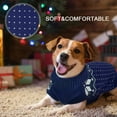 thumbnail image 6 of Kuoser Dog Cat Sweater, Holiday Christmas Snowflake Pet Warm Knitwear, Blue, L, 6 of 8