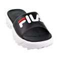 thumbnail image 6 of Fila Disruptor Bold Women's Slides Black/White/Red 5sm00079-014, 6 of 6