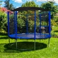thumbnail image 2 of Trampolín Top cubierta Toldo de trampolín Suministros a prueba de lágrimas Cuerpo de trampolín al aire libre para jardín al aire libre 6 postes, 2 of 8