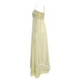 thumbnail image 4 of Vestido largo fluido con tirantes finos para mujer: vestido informal de playa sin mangas, corte A, con tirantes ajustables, bolsillos laterales y diseño en colores contrastantes, 4 of 6