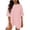 #079-Pink, variant on Cutuoiiu Womens Trendy Striped 2 Piece Set with Oversized Crewneck Top and Shorts for Vacation and Daily Wear Gift