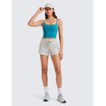 thumbnail image 4 of CRZ YOGA Butterlift Workout Longline Sports Bras for Women Padded U Back Camisole Crop Tank Tops, 4 of 6