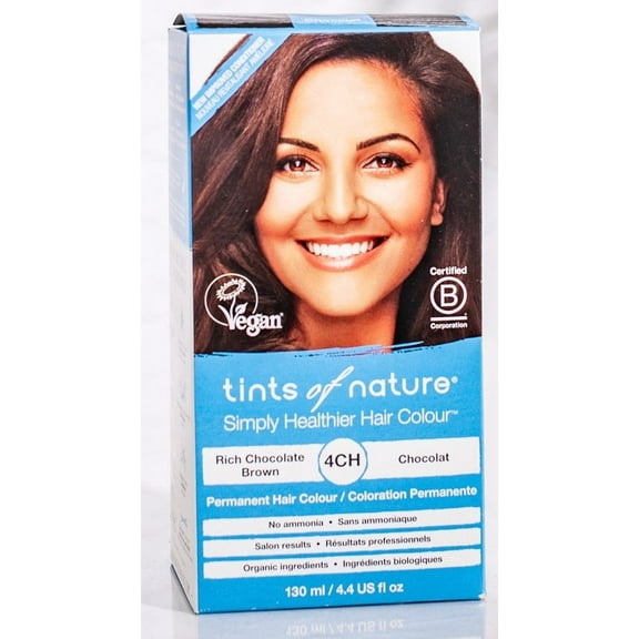 Tints of Nature Permanent Color 4CH Rich Chocolate Brown 4.4 oz Box