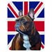 thumbnail image 2 of Caroline's Treasures French Bulldog with English Union Jack British Flag Glass Cutting Board Large Size, 2 of 2