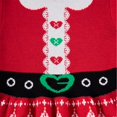thumbnail image 5 of Lanbubble Girls Ugly Christmas Sweater Dress Long Sleeve Knit Ruffle-Trim A-Line Holiday Outfit for Kids 2-9 Years, 5 of 7