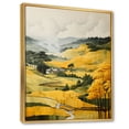 thumbnail image 2 of Designart "Yellow And Green Pastoral Bold horizon V" Countryside Floater Framed Canvas Art Print, 2 of 7