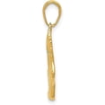 thumbnail image 2 of Solid 10K Yellow Gold Polished Running Shoe Pendant - 25mm, 2 of 6