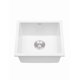 thumbnail image 1 of Tarja de Cuarzo Blanco Mate Compacta para Empotrar 45x40x23cm Mayor Profundidad Resistente Antibacterial con Contracanasta Maxims, 1 of 4