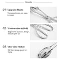 thumbnail image 3 of 2 pinzas para ensalada de Buffet para servir y cocinar en la cocina, pinzas de tijera para alimentos de acero inoxidable, utensilio de Catering (plateado), 3 of 5