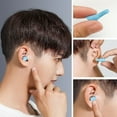 thumbnail image 4 of yeacher Noise Cancelling Foam Earplugs for Sleep, 5 Pairs (10 pcs) in Green, Compact Storage Box Included, 4 of 6