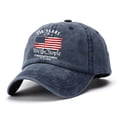 thumbnail image 3 of JFGHDG 250 Anniversary USA Hat,1776-2026 Embroidery Patriotic Vintage Washed Distressed Baseball Cap,250 Year American Anniversary Hat for Men Women Navy A, 3 of 3