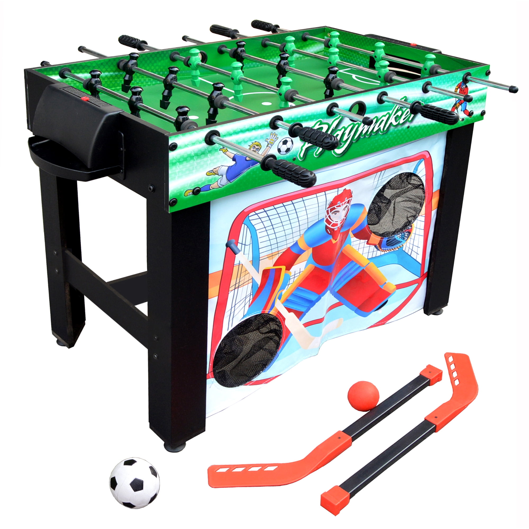 Hathaway Playmaker 3-in-1 Multi-Game Foosball and Soccer Table, 38-in