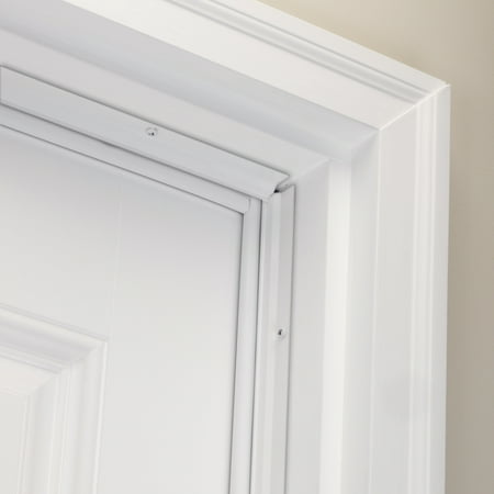 M-D Building Products 91850 White Aluminum and Vinyl-coated Foam Heavy-duty Screw-on Top and Sides Door Seal Kit