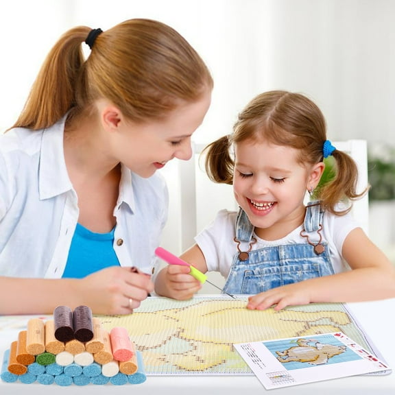 3D Latch Hook Rug Kit DIY Craft Rug Making Kit DIY Crochet Carpet Making Beginner Set for Adults Beginners Present Decoration