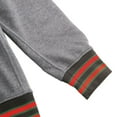 thumbnail image 7 of AACA Men's Varsity Patch Hoodie, Colorblock Pullover Sweatshirt for HBCU Pride, Red, 7 of 7